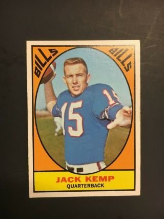 1967 Topps Football Jack Kemp 24 Ex,  Book 80$ (r2297)