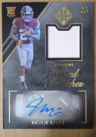 Bryce Love 23/25 Jersey Number Rpa 2019 Panini Majestic Rookie Patch Autograph