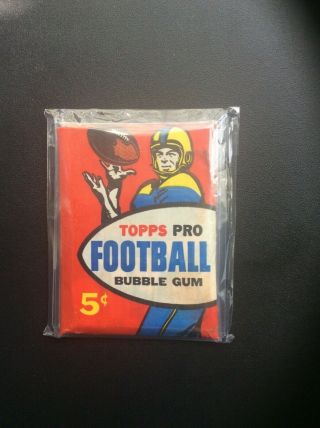 1957 Topps Football Wax Pack - 5 Cent - Color