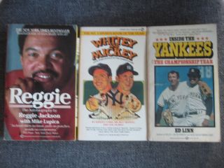 Yankees: 3 Great Books: Reggie,  Whitey & Mickey,  And Inside The Yankees.