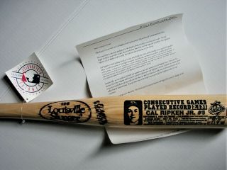 Cal Ripken Jr - Commemorative Baseball Bat - Packinging 5