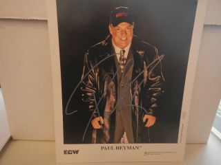 Wwe Wwf Paul Heyman.  Autographed Signed 8x10 Promo Photo 34