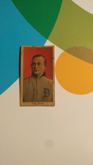 1909 T206 Ty Cobb Rookie Sweet Caporal Back Tobacco Rc Red Portrait Card Read