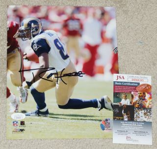 Torry Holt Signed St Louis Rams 8x10 Photo,  Jsa Dd68395