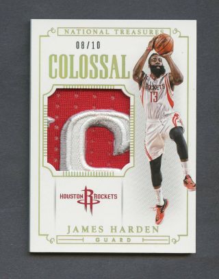 2014 - 15 National Treasures Colossal James Harden Rockets Patch /10