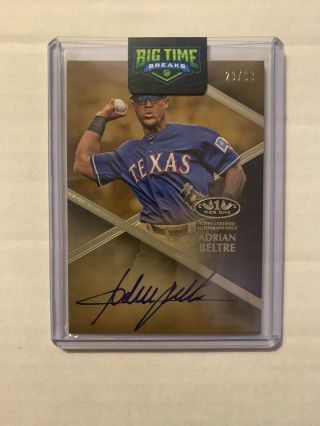 2019 Topps Tier One Baseball Adrian Beltre On Card Auto /60 T1a - Ab Rangers Sp