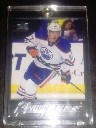 Connor Mcdavid 2015 - 16 Upper Deck Young Guns 201 Oilers Rc Rookie