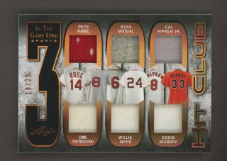 2018 Leaf In The Game Itg Rose Musial Yastrzemski Mays Murray Jersey /25
