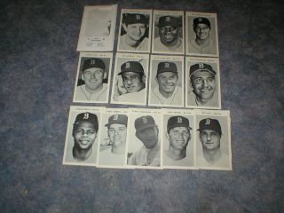 1970 Boston Red Sox Picture Pac Of 12 Photos With Envelope - Yastrzemski
