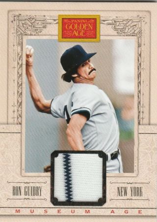 2013 Panini Golden Age Museum Age Game Jersey Relic Ron Guidry 22