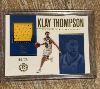 Klay Thompson 2018/19 Encased Game 2 Color Patch ’D 06/25 GS Warriors SSP 3