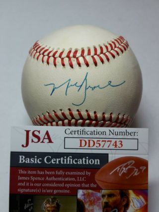 Jsa Early Mark Grace Signed Baseball Official Onl Rawlings Ball Auto Dd57743