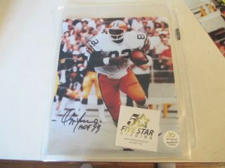 Ozzie Newsome Cleveland Browns Hand Signed Autographed 8x10