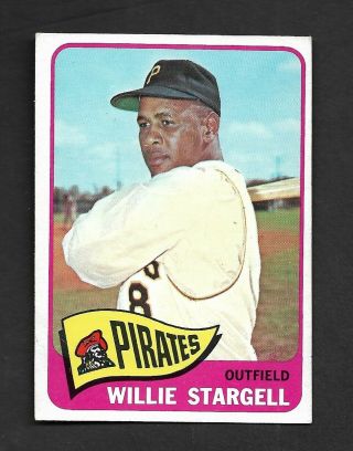 1965 Topps Willie Stargell 377 Pittsburgh Pirates Exmt