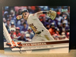 2017 Topps Update Alex Bregman Rookie Variation Ssp Us150 Astros