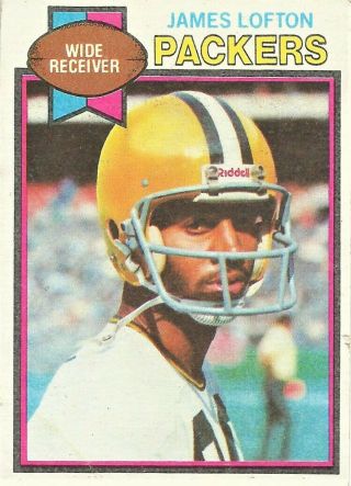 1979 Topps Football Rookie James Lofton Card 310 Green Bay Packers