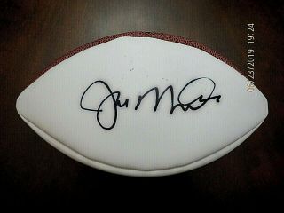 Joe Montana Hof Autographed Football Guaranteed Authentic Bv $200