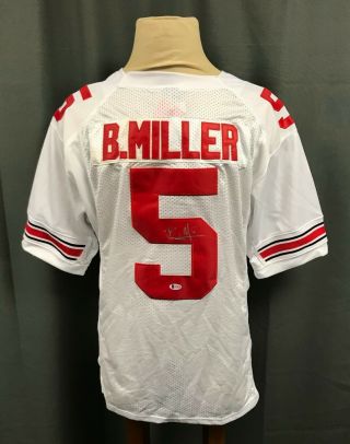Braxton Miller 5 Signed Ohio State Buckeyes Jersey Sz 52 Nike Beckett Bas