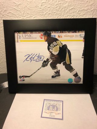 Kris Letang Pittsburgh Penguins Signed Autograph 8x10 Framed Aj Sportsworld