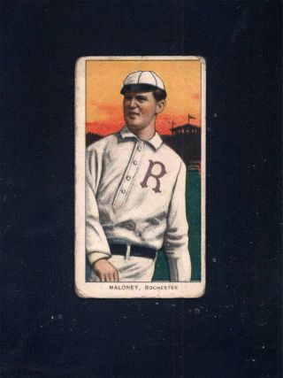 1909 - 11 T206 Billy Maloney Sweet Caporal Back Rochester (gd) 697732