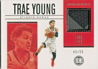 2018 - 19 Encased Basketball Trae Young Rookie Materials /99
