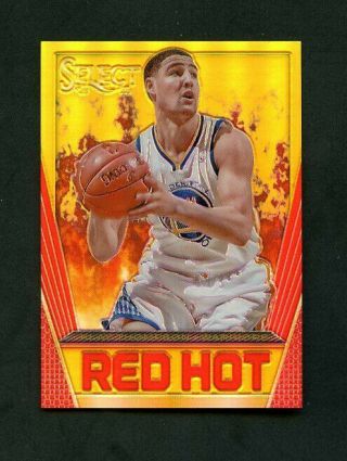 2013 - 14 Klay Thompson Panini Select Red Hot Prizm Refractor 01/10 Ssp