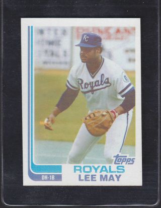 1982 Topps Pure True Blackless 132 Lee May Royals Ultra Scarce C Sheet
