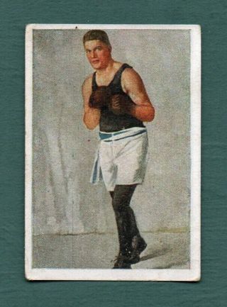 Gene Tunney 1928 German Issue Boxing Card Manoli Die Welt In Bildern