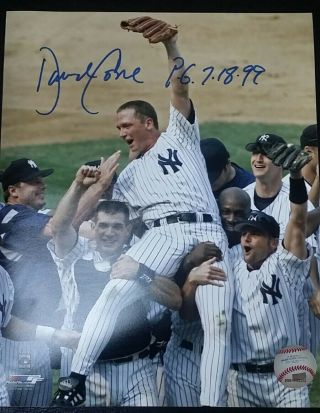 Ny Yankees David Cone Signed Licensed 8x10 Photo Inscribed Perfect Game W/coa