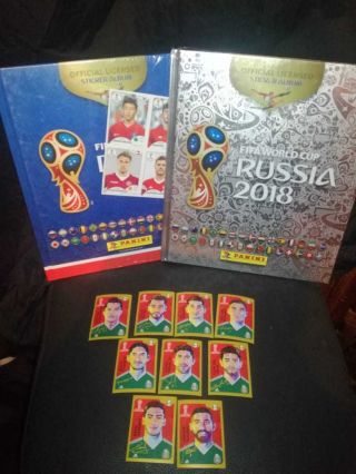 World Cup Russia 2018 Panini Coca Cola Hardcover Album Mexican Set & Platium