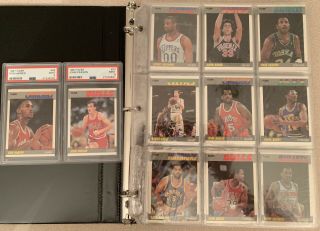 1987 - 88 Fleer Basketball Complete Partial Set 125/132 Psa 9 Sharp Cards 1988