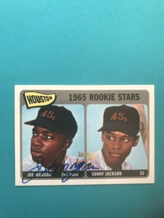 Joe Morgan Houston 1998 Topps Stars Baseball Rookie Reprint Autograph Card