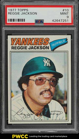 1977 Topps Reggie Jackson 10 Psa 9 (pwcc)