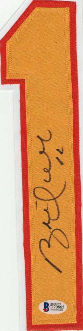 Brett Hull Signed Autographed Jersey Number Beckett