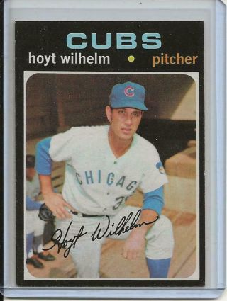 1971 Topps Baseball Card Hoyt Wilhelm H/o/f Pitcher Chicago Cubs Near 248