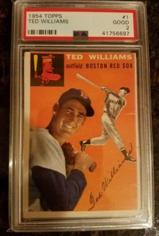 Ted Williams 1954 Topps 1 Boston Red Sox 