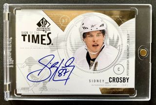 2009 - 10 Sidney Crosby Sp Authentic Sign Of The Times Auto -