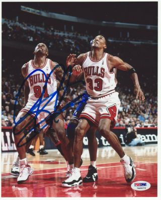 Dennis Rodman Signed Autographed 8x10 Photo Psa/dna Itp 7a96273 Chicago Bulls