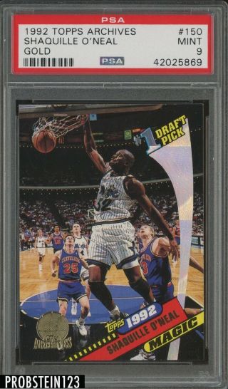 1992 - 93 Topps Archives Gold 150 Shaquille O 