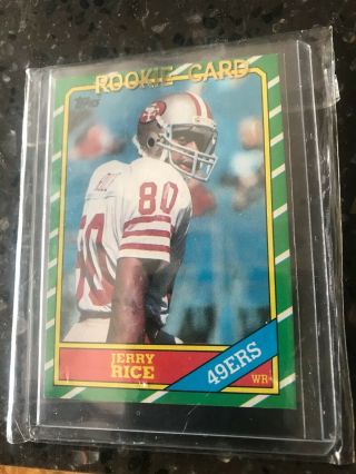 1986 Topps Jerry Rice San Francisco 49ers 161 Football Rookie Card