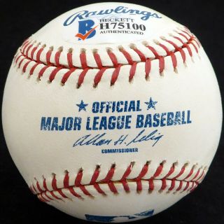 Jason Giambi Autographed Signed MLB Baseball Yankees,  A ' s Beckett H75100 2