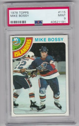 1978 - 79 Topps 115 Mike Bossy Psa 9 Rc Rookie York Islanders