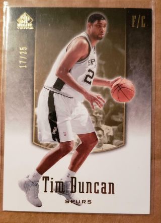 2004 - 05 Sp Signature Edition 25 87 - Tim Duncan 17/25 Spurs