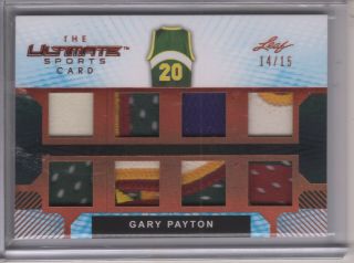 2019 Leaf Ultimate Sports Gary Payton 8x Memorabilia Patch 14/15