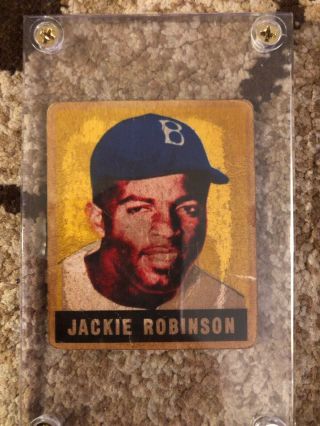 1948 Leaf Jackie Robinson Rookie 79 Brooklyn Dodgers