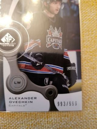 2005 - 06 SP GAME ROOKIE ALEXANDER OVECHKIN 993/999 3