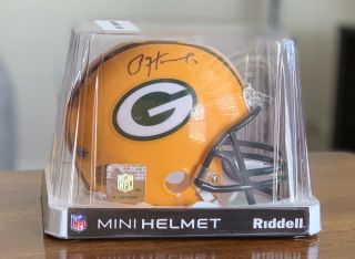 Paul Hornung 5 Signed Green Bay Packers Mini Helmet Autographed