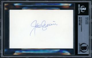 Joe Cronin Autographed Signed 3x5 Index Card Boston Red Sox Beckett 11077428