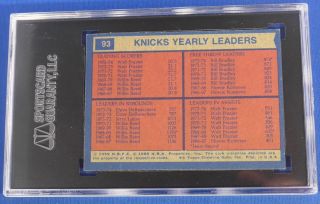 DAVE DeBUSSCHERE d.  2003 certified autographed signed 1974 - 5 Team Leaders Knicks 2