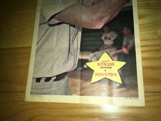 Rusty Staub Houston Astros 1968 Topps Baseball Poster 22 4
